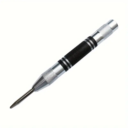 Perfurador central automático, marcador de madeira, metal, aço, mola de carga, localizador de broca, perfurador resistente, carpintaria, ferramenta manual automática