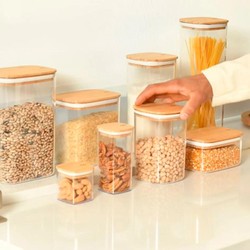 Pote hermético organizador retangular Ou 1,5L Linha Keep