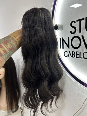 Cabelo Indiano Castanho 55cm - 100gr