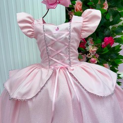 Vestido Fantasia Luxo - Inspiração Princesas 