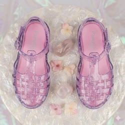 SANDALIA PAMPILI VALEN TRANSPARENTE/MIX ROXO PVC - 703005