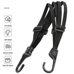 Seametal tiras de capacete para banco traseiro de motocicleta, corda elástica para capacete de motocicleta, ajuste de alça fixa, corda de mercadorias, 60cm/90cm