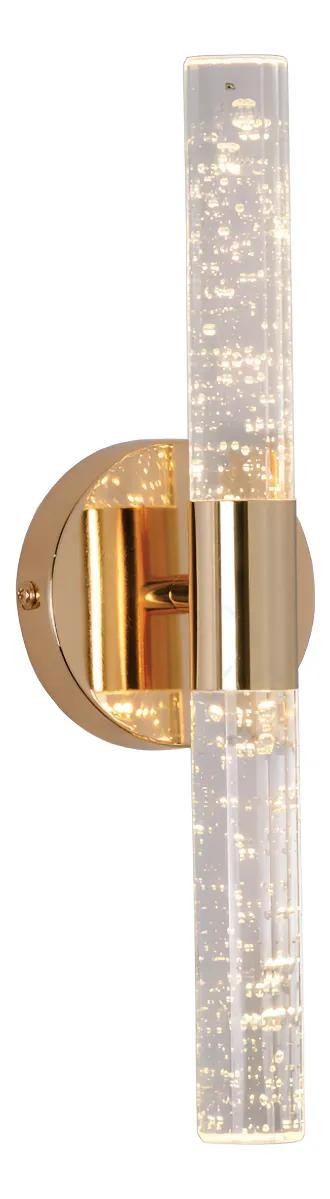 Luminária Arandela Dourada Cristal