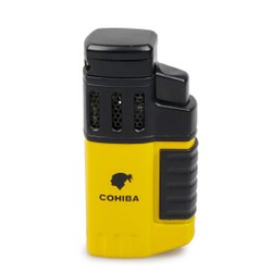 Isqueiro Maçarico Cohiba 745 - Amarelo (4 Chamas)