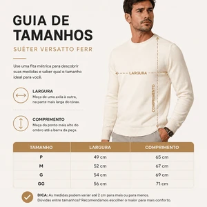 Suéter Masculino Versatto de Alto Padrão Ferr