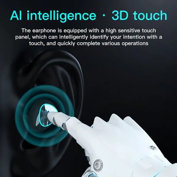 Fones de ouvido Bluetooth sem fio M10Fones de ouvido para esportes ao ar livre com tela de carregamento Fones de ouvido de controle de toque para Muisc