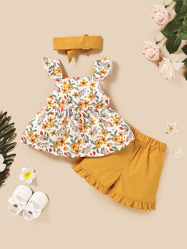 Conjunto Bow Floral