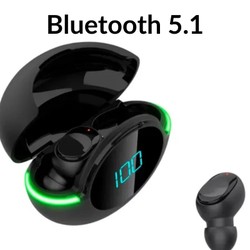 Fone de ouvido Bluetooth 5.1 Gamer Y80 de grande desempenho Design ergonômico na cor preta 