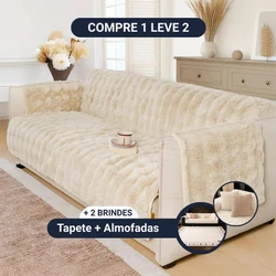 [COMPRE 1 LEVE 2] Capa de Sofá SoftGuard [BRINDES] Kit almofadas + Tapete