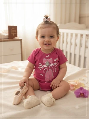 BODY BAILARINA PINK BEBE BRINCALHÃO