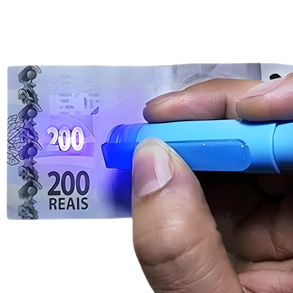 Kit com 3 Canetas P/ Identificar Notas Dinheiro Com Luz Uv