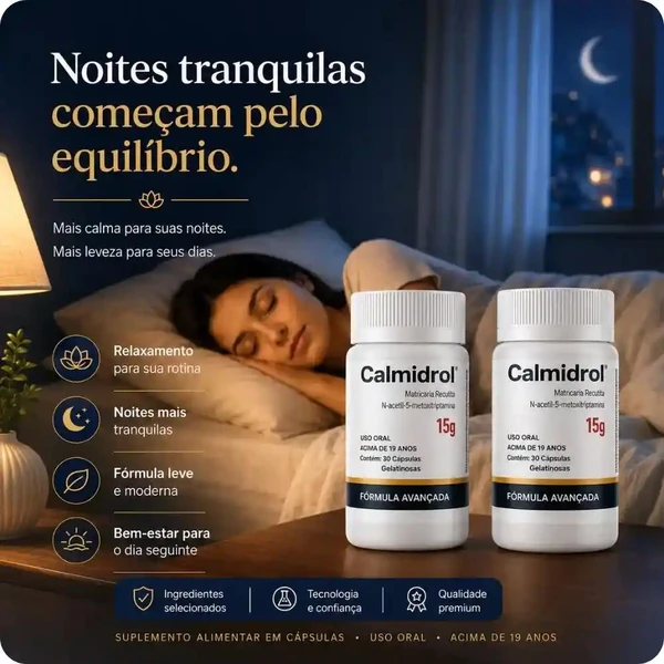Calmidrol - Reconquiste a paz que a rotina agitada te tirou. - Kit com 2 frascos