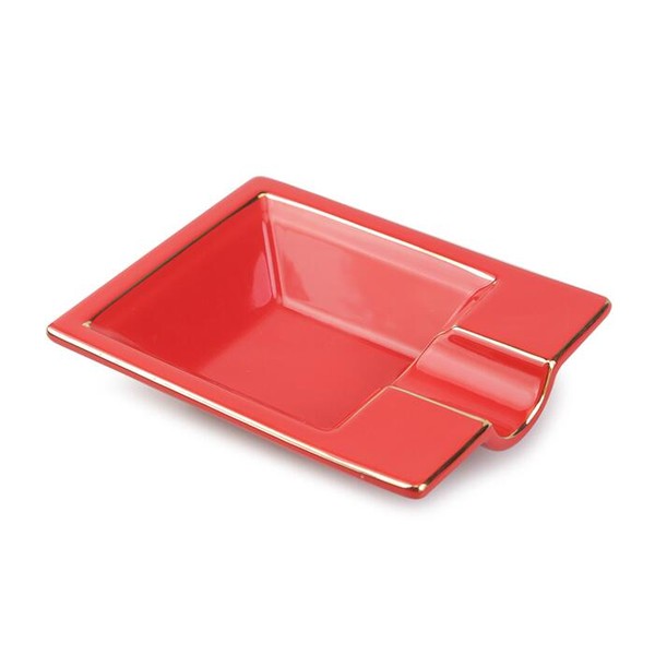 Cinzeiro de Ceramica para 1 Charuto Spheraf - Vermelho