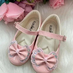 Sapatilha Flor Di MIla - Rosa Lacinho Strass