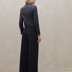 Jaqueta de Couro Pelica Zipper - Preto