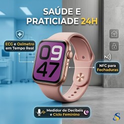 Smartwatch Microwear S10 Pro Chat GPT 1GB IP68 Dourado
