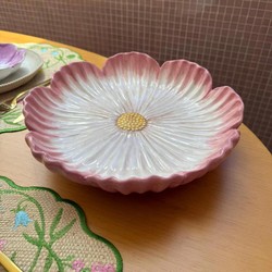 Boleira Flor de Aurora em Cerâmica - 27cm