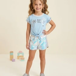 17102 CONJUNTO INFANTIL LANTEJOULA MENINA PETIT CHERIE