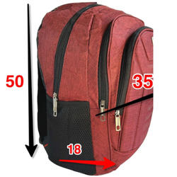 Mochila Resistente Viagem Escola Trabalho Sport (VERMELHO)