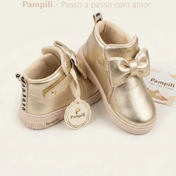 TENIS PAMPILI POM POM DOURADO 108195 
