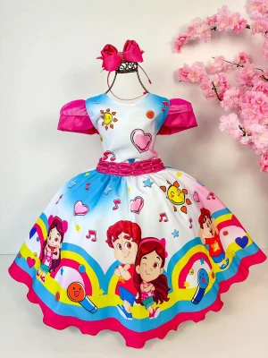 Vestido Temático Estampado - Maria Clara e JP 