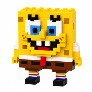 Mini Blocos de Montar Bob Esponja Pixelado Colecionável - 20