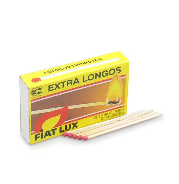 Fósforo Longo Fiat Lux para Charutos - (Caixa com 50)