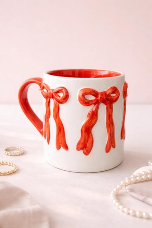 Caneca Laço Amour em Cerâmica - 300ml