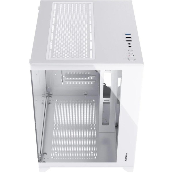 Gabinete Gamer Fortrek Clarity Frontal e Lateral em Vidro Micro ATX Branco