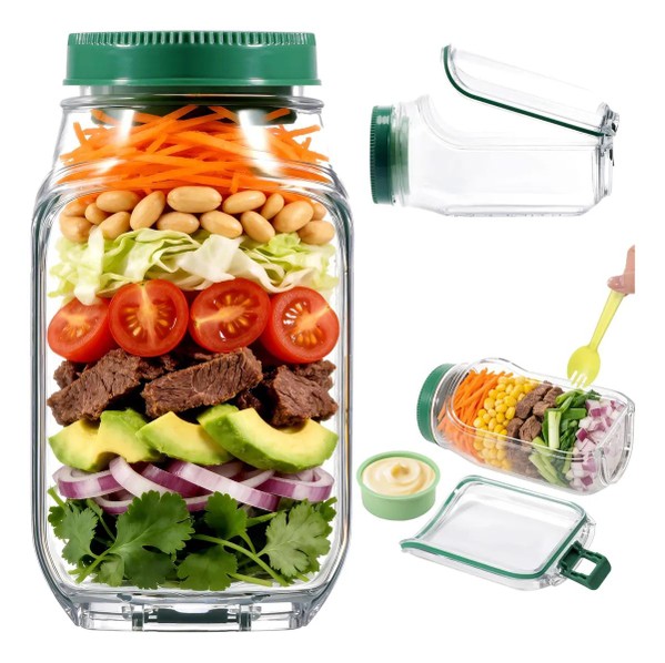 Pote de Salada com Abertura Lateral