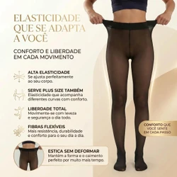 Kit 2 Meias-Calça Térmicas Peluciadas