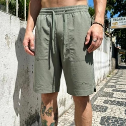[Leve 4, Pague Só 2!] Bermuda Kratos Masculina em Poliéster de Alta Tenacidade e Elastano de Ventilação Extrema com Trama Microperfurada