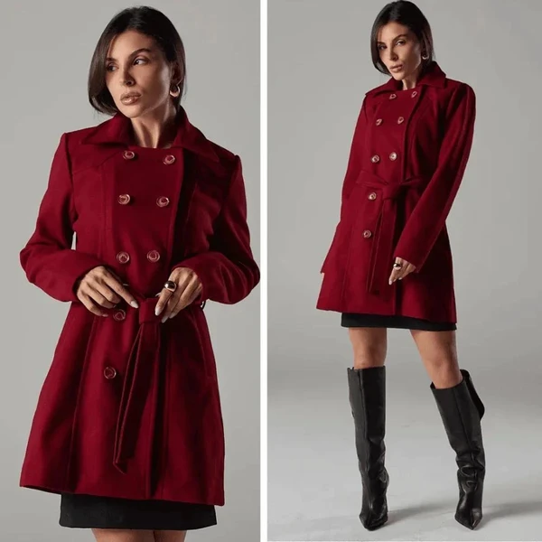 [Compre 1 Leve 2] Casaco Feminino Lã Batida Alongado Milano