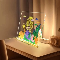 Quadro de Desenhos LED + 7 Canetinhas Grátis