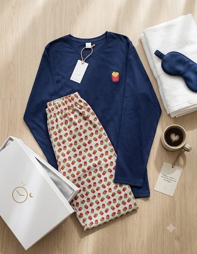PIJAMA MANGA LONGA ADULTO BATATA FRITA 86123 PINGO LELE