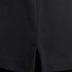 Camisa Polo Manga Longa Piquet Slim Fit - Preto-Cinza Chumbo
