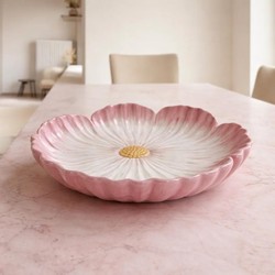 Boleira Flor de Aurora em Cerâmica - 27cm