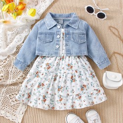 Conjunto Jaqueta e Vestido Floral