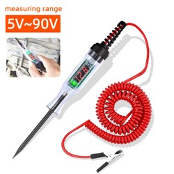 Testador de circuito de tensão de caminhão e carro, 6v 12v 24v, caneta de teste de sonda de diagnóstico de carro, lâmpada, caneta de medição elétrica, ferramentas de reparo