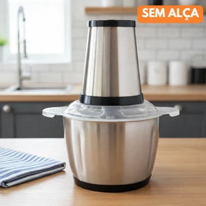Picador De Alimentos Moedor De Carne Mixer Elétrica Processador Cozinha Casa Alho - 110v-220v