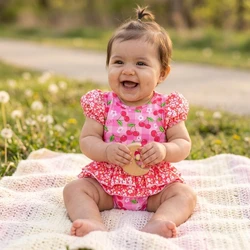 37596 MAIÔ BABY ELIS ESTAMPA CHERRY VICHK SIRI KIDS