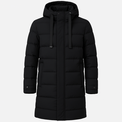 Jaqueta Puffer Masculina Alongada Celesto
