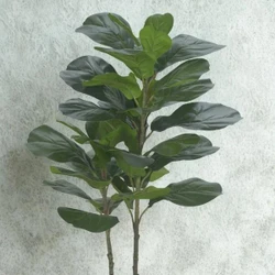 Árvore Ficus Lyrata Toque Real Com Pote Verde 1m