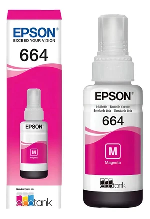 Refil De Tinta Epson T664 Vermelho Magenta - T664320-AL