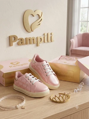 TENIS INFANTIL PAMPILI MINI BLOG ROSA GLACE SINT 476037 (AVARIA)