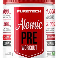 ATOMIC MAÇA VERDE - PRÉ TREINO - 300G - PURETECH