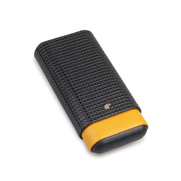 Porta 3 Charutos em Couro Cohiba - Amarelo