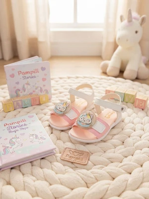 SANDALIA PAMPILI SANDALIA FLY MINI ROSA GLACE 639007 