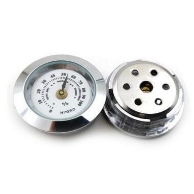 Higrômetro Analógico Meglio (27mm) - Prata