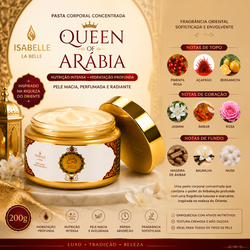 Pasta Corporal Concentrada Isabelle La Belle Queen of Arábia 200g
